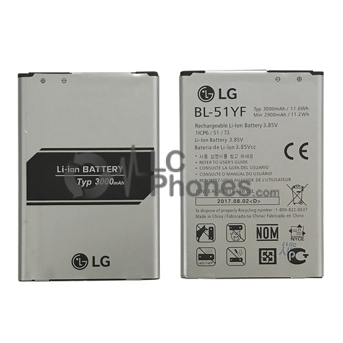 LG G4 H815, G4 Stylus H635 - Battery BL-51YF 3000mAh 11.6Wh