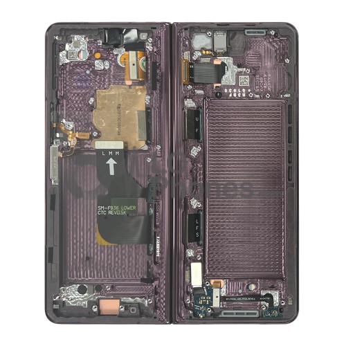 Samsung Galaxy Z Fold4 F936 - Full Front LCD/OLED Digitizer Burgundy < Service Pack >