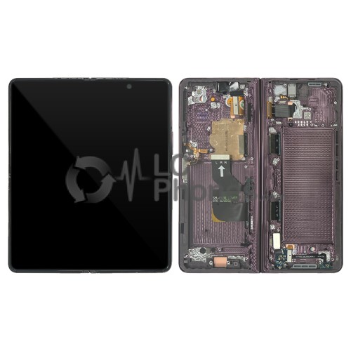 Samsung Galaxy Z Fold4 F936 - Full Front LCD/OLED Digitizer Burgundy < Service Pack >
