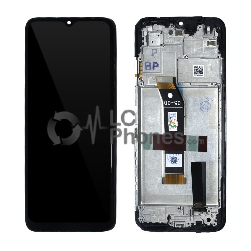 Xiaomi Poco M4 5G 22041219PG - Full Front LCD Digitizer with Frame Tarnish Black