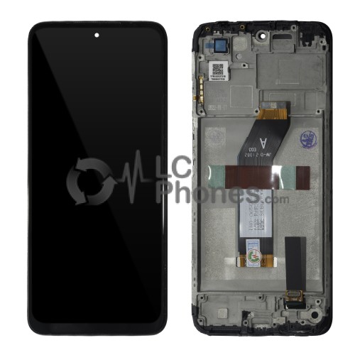 Xiaomi Redmi 10 (2021) 21061119AG - Full Front LCD Digitizer with Frame Black