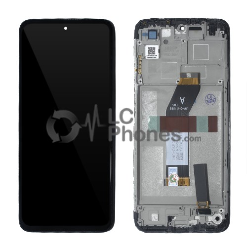 Xiaomi Redmi 10 (2022) 21121119SG - Full Front LCD Digitizer with Frame Black