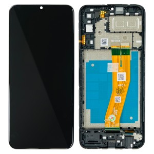 Samsung Galaxy A04e A042 - Full Front LCD Digitizer with Frame Black 