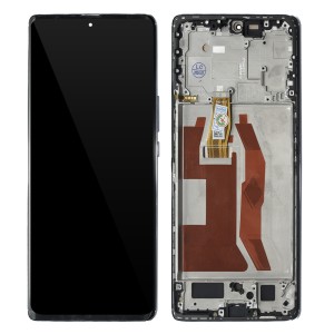 Huawei Honor Magic 5 Lite - Full Front LCD Digitizer with Frame Silver