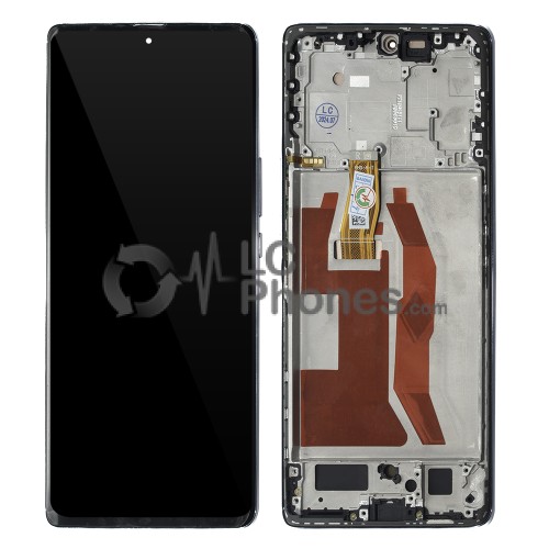 Huawei Honor Magic 5 Lite - Full Front LCD Digitizer with Frame Silver