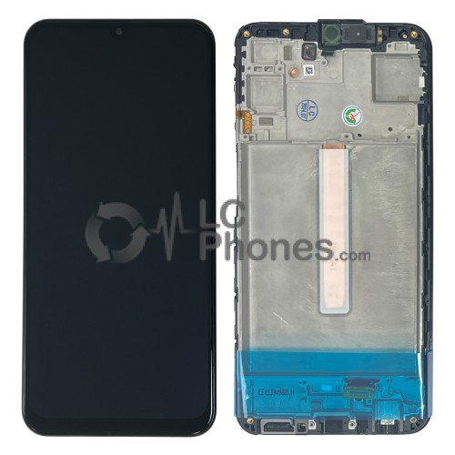 Samsung Galaxy M34 5G M346 - Full Front LCD Digitizer with Frame Black < Service Pack >