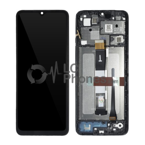 Xiaomi Redmi 12C 22120RN86G - Full Front LCD Digitizer with Frame Black