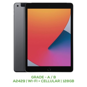 iPad 8th Gen (2020) 10,2 inch A2429 Wi-Fi + Cellular 128GB Grade A / B