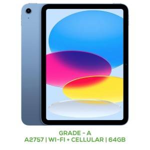 iPad 10th Gen (2022) 10.9 inch A2757 Wi-Fi + Cellular 64GB Grade A