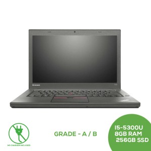 Lenovo ThinkPad T450 14 inch with Touch Screen - Intel Dual-Core i5-5300U Up to 2.9GHz, 8GB RAM, 256GB SSD / Grade A/B