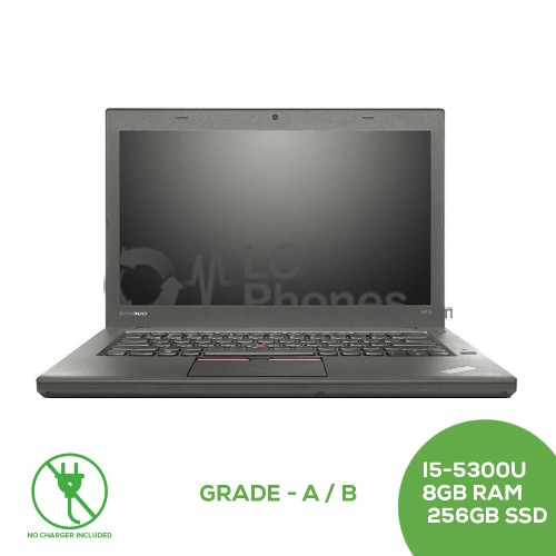 Lenovo ThinkPad T450 14 inch with Touch Screen - Intel Dual-Core i5-5300U Up to 2.9GHz, 8GB RAM, 256GB SSD / Grade A/B