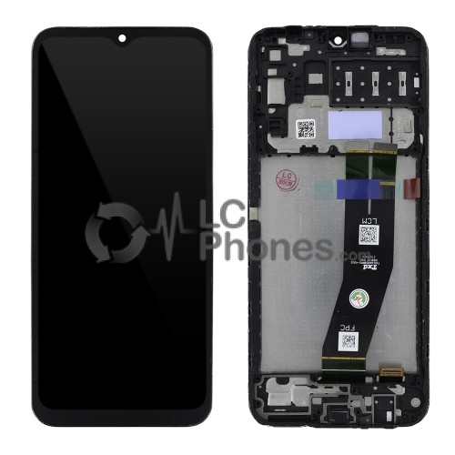 Samsung Galaxy A14 A145 - Full Front LCD Digitizer with Frame Black ( Original Remaded )