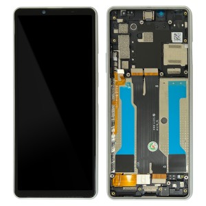 Sony Xperia 10 III SO-52B - Full Front LCD Digitizer with Frame White 