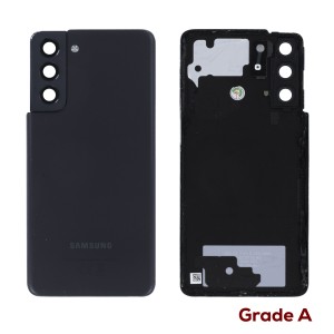 Samsung Galaxy S21 5G G991 - Battery Cover with Camera Lens and Adhesive Phantom Gray  Take Out Grade A