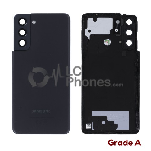 Samsung Galaxy S21 5G G991 - Battery Cover with Camera Lens and Adhesive Phantom Gray (Original) Take Out Grade A