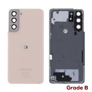 Samsung Galaxy S21 5G G991 - Battery Cover with Camera Lens and Adhesive Phantom Pink  Take Out Grade B