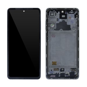 Samsung Galaxy A72 A725 - Full Front LCD Digitizer With Frame Awesome White 