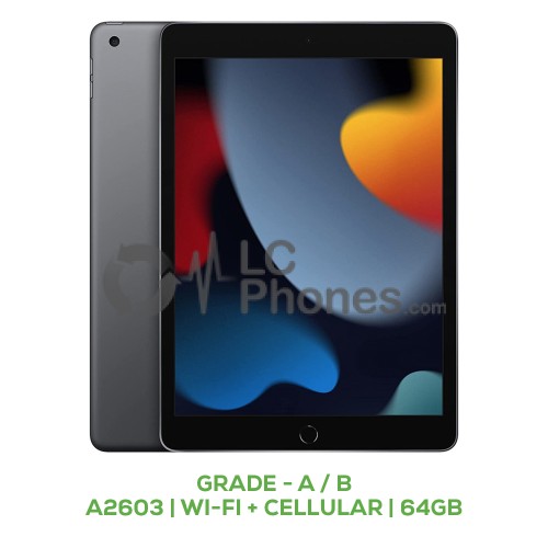 iPad 10.2 9th Gen (2021) A2603 Wi-Fi + Cellular 64GB Grade A / B