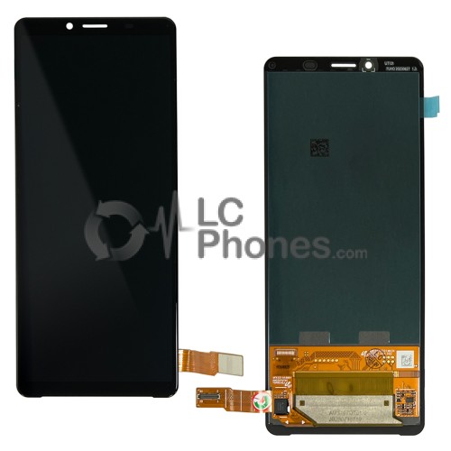 Sony Xperia 10 II XQ-AU51, XQ-AU52, SO-41A - Full Front LCD Digitizer Black < Service Pack >