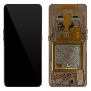 Samsung Galaxy A80 A805F - Full Front LCD Digitizer With Frame Angel Gold 