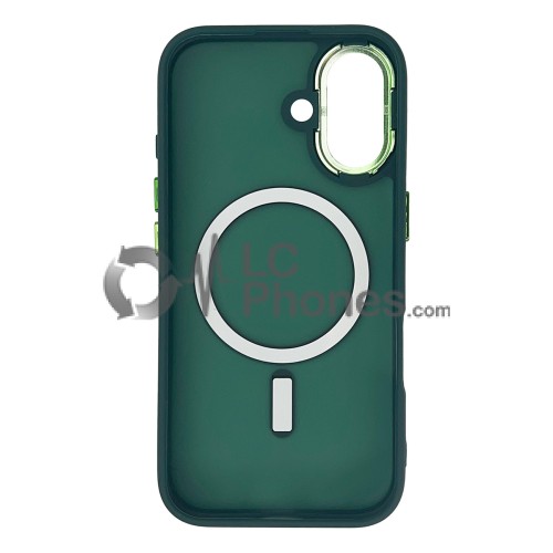 iPhone 16 - Magnetic Color Matte Case Dark Green