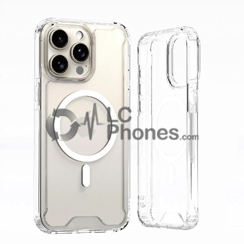 iPhone 16 - Glossy TPU Corner Reinforced Case MagSafe Compatible Clear