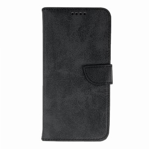 iPhone 16 - Magnet Elegant Flip Cover Case Black