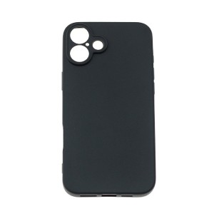 iPhone 16 - Soft Color Flexible Cover TPU Case Black