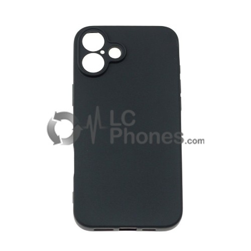 iPhone 16 - Soft Color Flexible Cover TPU Case Black