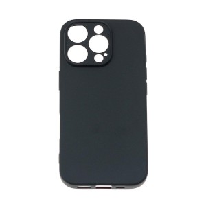 iPhone 16 Pro Max - Soft Color Flexible Cover TPU Case Black