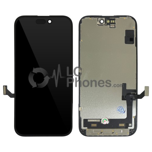 iPhone 15 - Full Front OLED Display Digitizer Black < Service Pack >