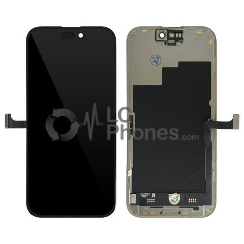 iPhone 15 Pro - Full Front OLED Display Digitizer Black < Service Pack >