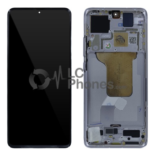 Xiaomi 12 2201123G, 2201123C / 12X 2112123AC, 2112123AG - Full Front LCD Digitizer with Frame Purple < Service Pack >