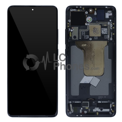 Xiaomi 12 2201123G, 2201123C / 12X 2112123AC, 2112123AG - Full Front LCD Digitizer with Frame Grey < Service Pack >