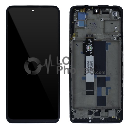 Xiaomi Poco X3 GT - Full Front LCD Digitizer with Frame Stargaze Black < Service Pack >