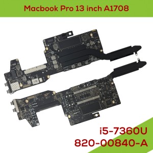 Macbook Pro 13 inch A1708 - Fully Functional Logic Board i5-7360U CPU 2.3GHz 8GB UNLOCKED 820-00840-A