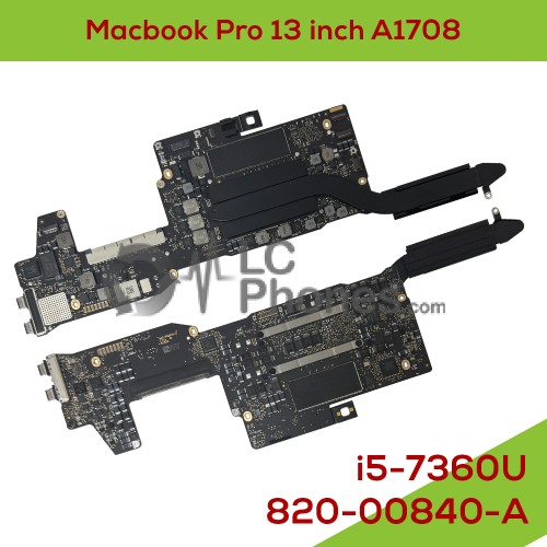 Macbook Pro 13 inch A1708 - Fully Functional Logic Board i5-7360U CPU 2.3GHz 8GB UNLOCKED 820-00840-A