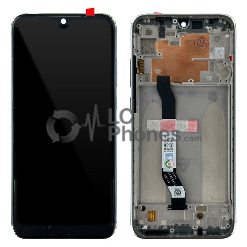 Xiaomi Redmi Note 8T - Full Front LCD Digitizer with Frame Moonlight White
