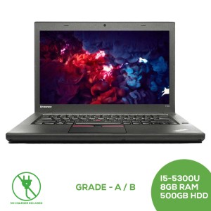 Lenovo ThinkPad T450 14 inch with Touch Screen - Intel Dual-Core i5-5300U Up to 2.9GHz, 8GB RAM, 500GB HDD / Grade A/B