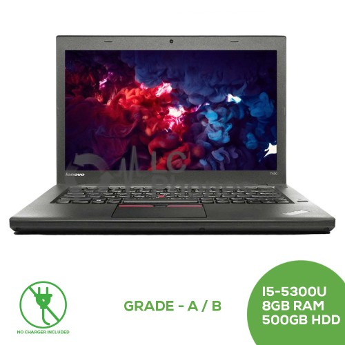 Lenovo ThinkPad T450 14 inch with Touch Screen - Intel Dual-Core i5-5300U Up to 2.9GHz, 8GB RAM, 500GB HDD / Grade A/B