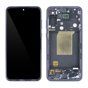 Samsung Galaxy A55 5G A556 - Full Front LCD Digitizer with Frame Black 