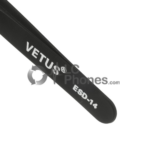 VETUS ESD 14 Anti-Static Steel Super Fine Tip Tweezer