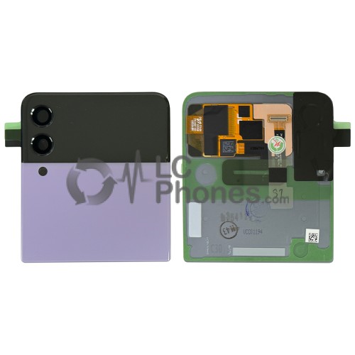 Samsung Galaxy Z Flip3 5G F711 - Battery Cover with Display LCD Sub Lavender < Service Pack >