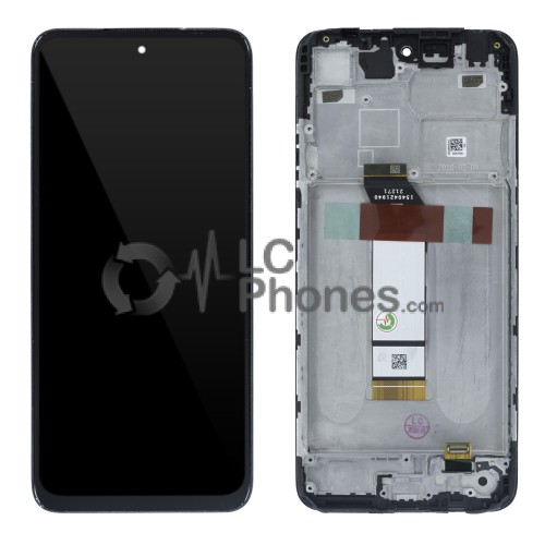 Xiaomi Redmi Note 10 5G/ Redmi Note 10T 5G / Poco M3 Pro 5G - Full Front LCD Digitizer with Frame Black ( Original Remaded )