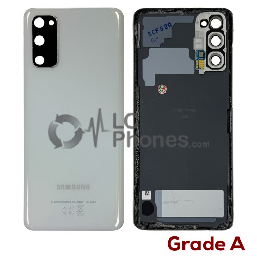 Samsung Galaxy S20 G980 - Battery Cover Original Cloud White with Camera Lens (Original Used) Grade A