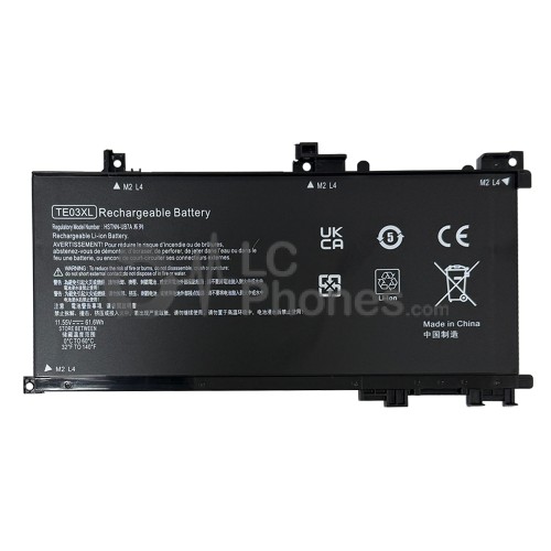 HP - Laptop Battery TE03XL 5150mAh 61.6Wh for HP Pavilion 15 Omen 15-BC000 15-BC015TX 15-AX033DX 15-AX000 Series Notebook 849910-850 HSTNN-UB7A 849570-541 849570-542 849570-543 TPN-Q173