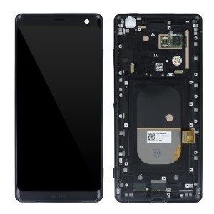 Sony Xperia XZ3 - Full Front LCD Digitizer with Frame Black