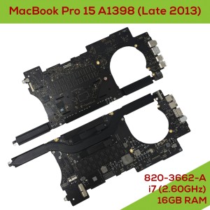 Macbook Pro Retina 15 inch A1398 EMC 2674 (Late 2013) - Fully Functional Logic Board i7 2,6GHz 16GB 820-3662-A