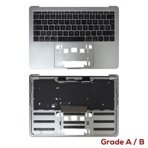 Macbook Pro 13 inch A1708 2016-2017 - Top Cover with German Swiss Keyboard CH Layout Space Grey  Grade A/B