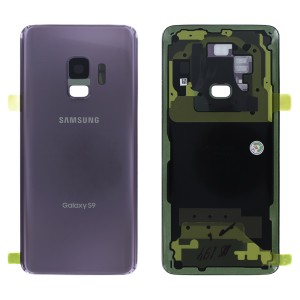 Samsung Galaxy S9 G960 - Battery Cover with Adhesive & Camera Lens Lilac Purple 